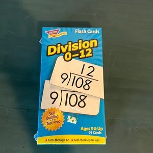🆕 Division Flash Cards 0-12